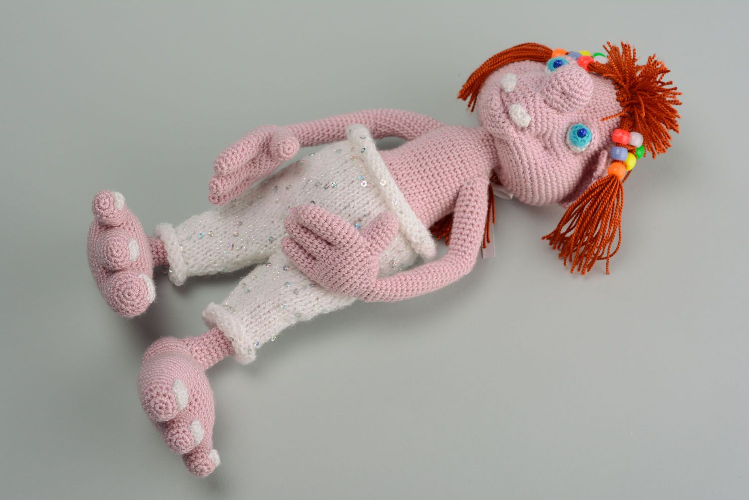 Homemade crochet toy Troll photo 5
