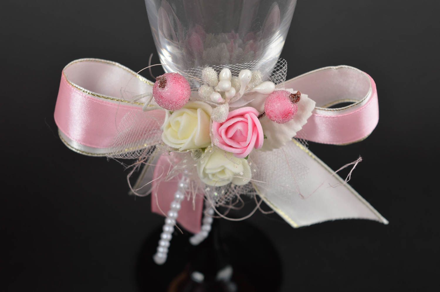 Copas de boda artesanales elementos decorativos de cristal regalo original foto 4