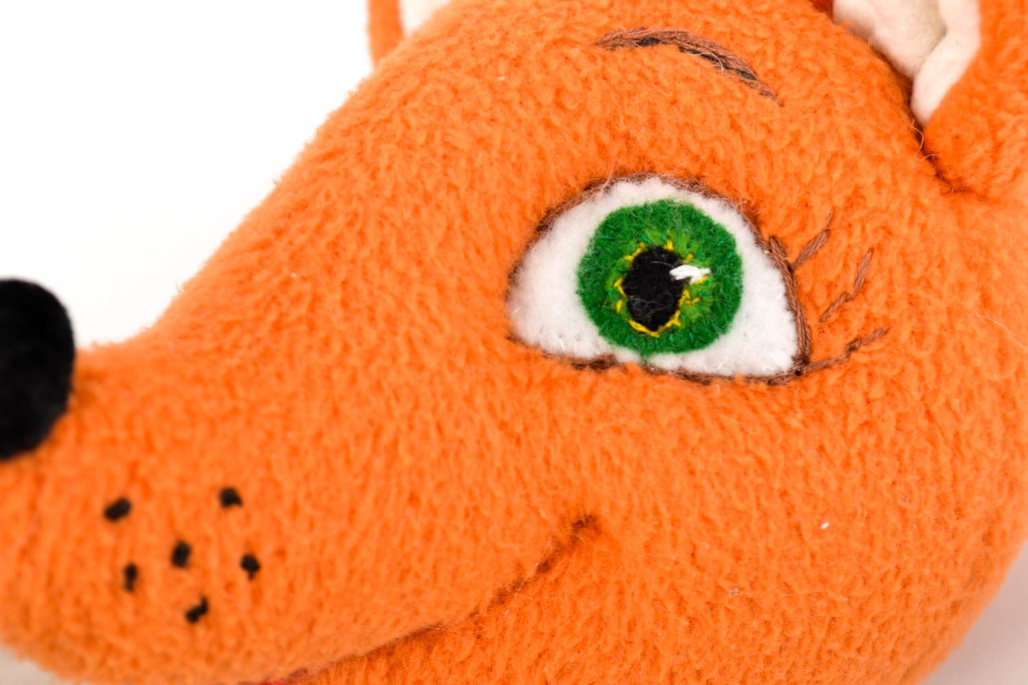 Marionnette à main renard Jouet fait main en tissu naturel Cadeau pour enfant photo 2