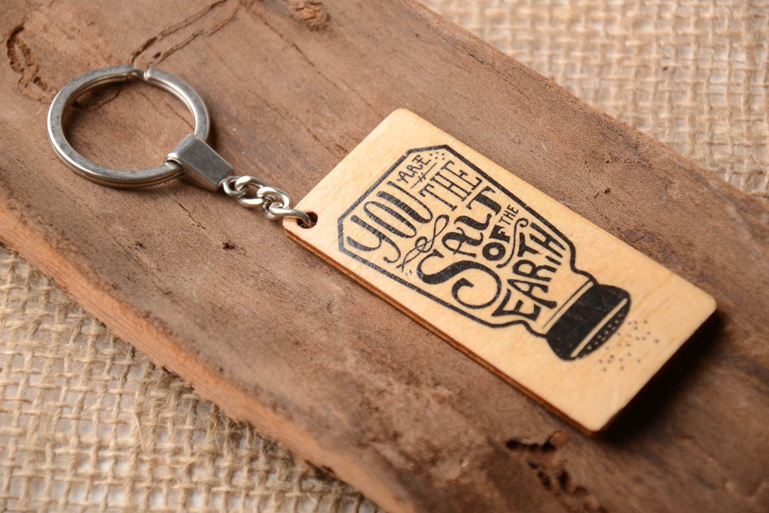 Handmade keychain wooden souvenir unusual keychain for men gift ideas photo 1