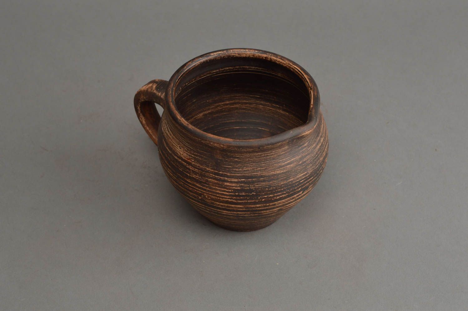 Sauciere Keramik Geschirr handgemacht Ton Behälter im Ethno Stil öko rein   foto 4