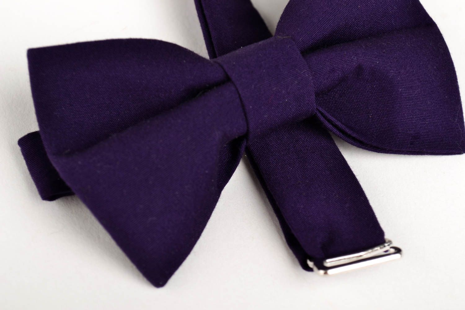 Handmade violet bow ties accessories for father and son designer bow ties photo 3