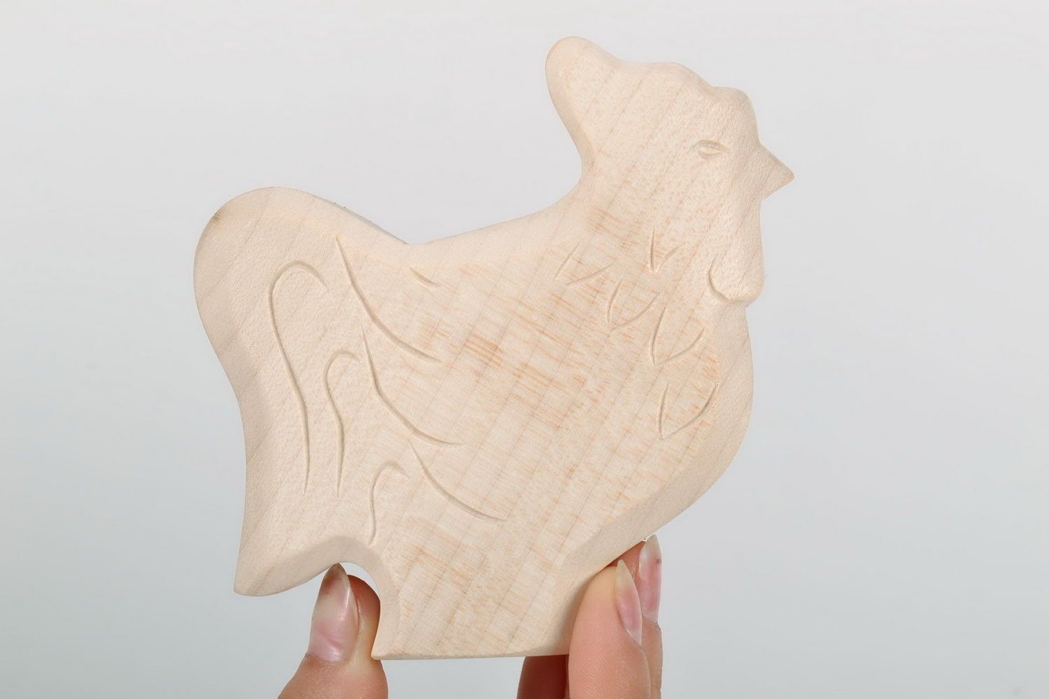Figurine made from maple wood Cock photo 2