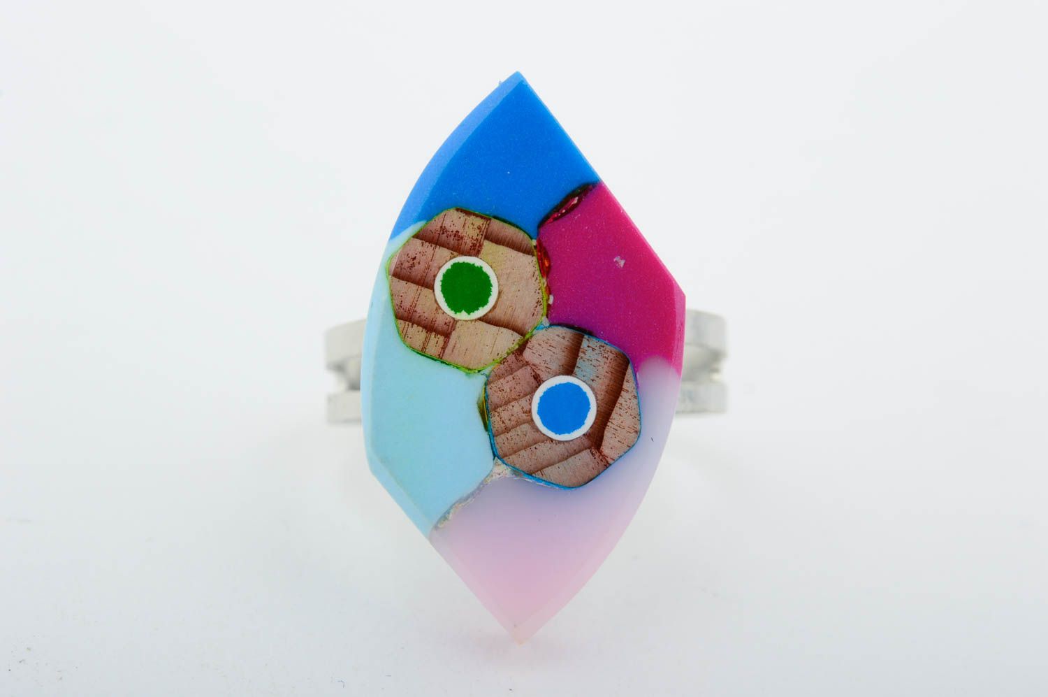 Handmade ring designer jewelry wooden accessory wooden ring for girls gift ideas photo 3
