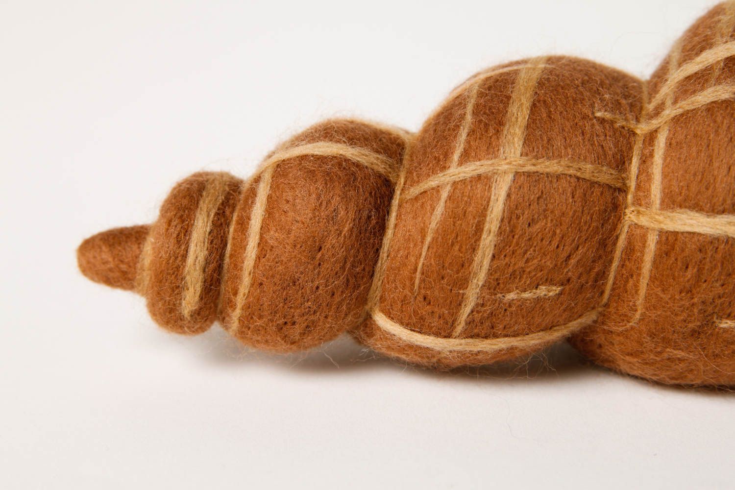 Juguete artesanal con forma de caracol beige regalo original juguete decorativo foto 5