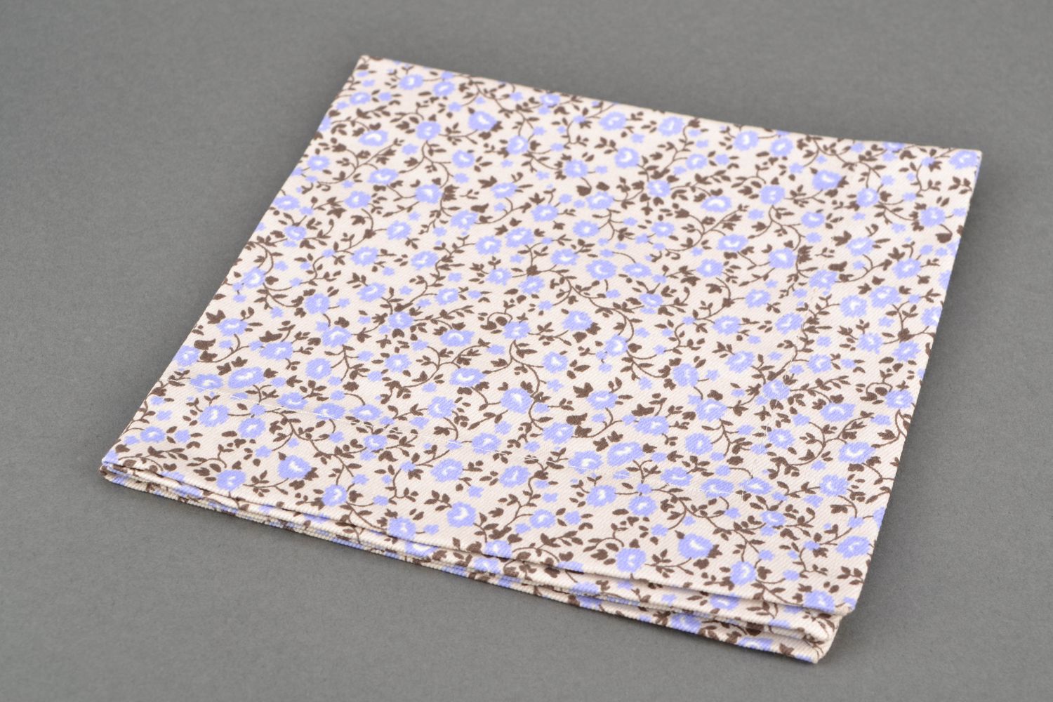Handgemachte Serviette aus Baumwolle mit Lavendelprint  foto 3