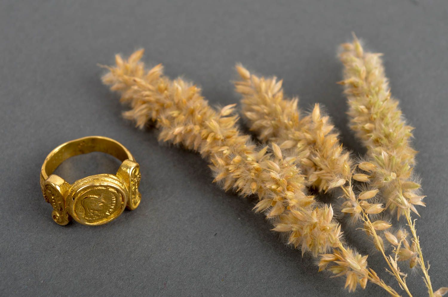 Handmade Schmuck Ring aus Messing Herren Modeschmuck Accessoires für Frauen foto 1