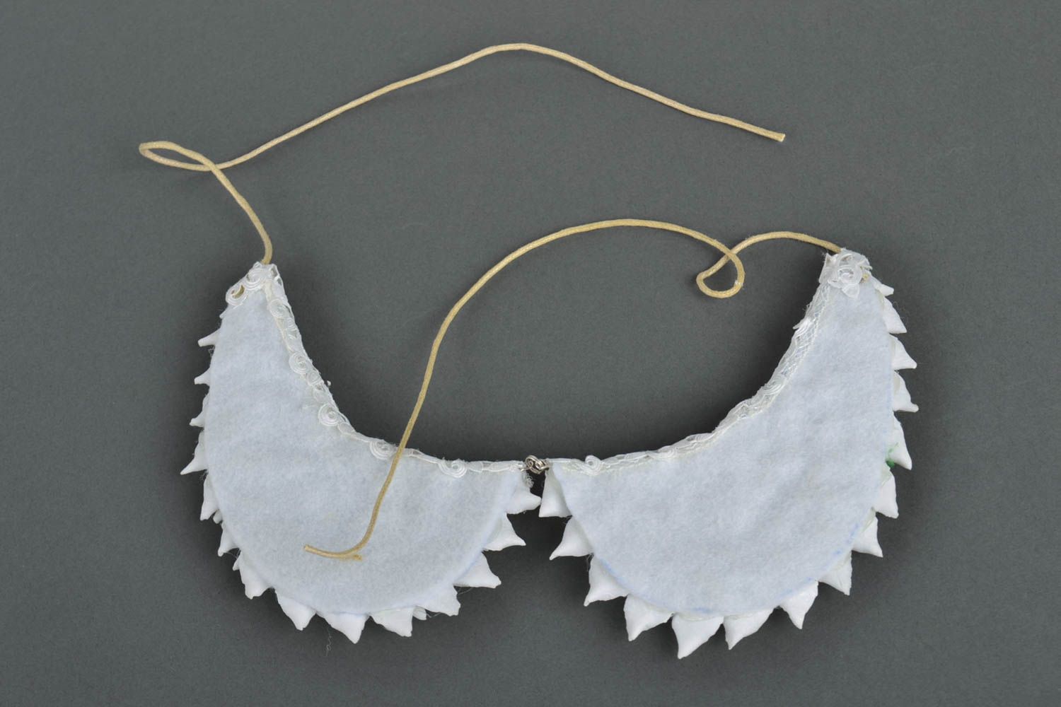 Handmade collar necklace polymer clay detachable collar designer accessories photo 4