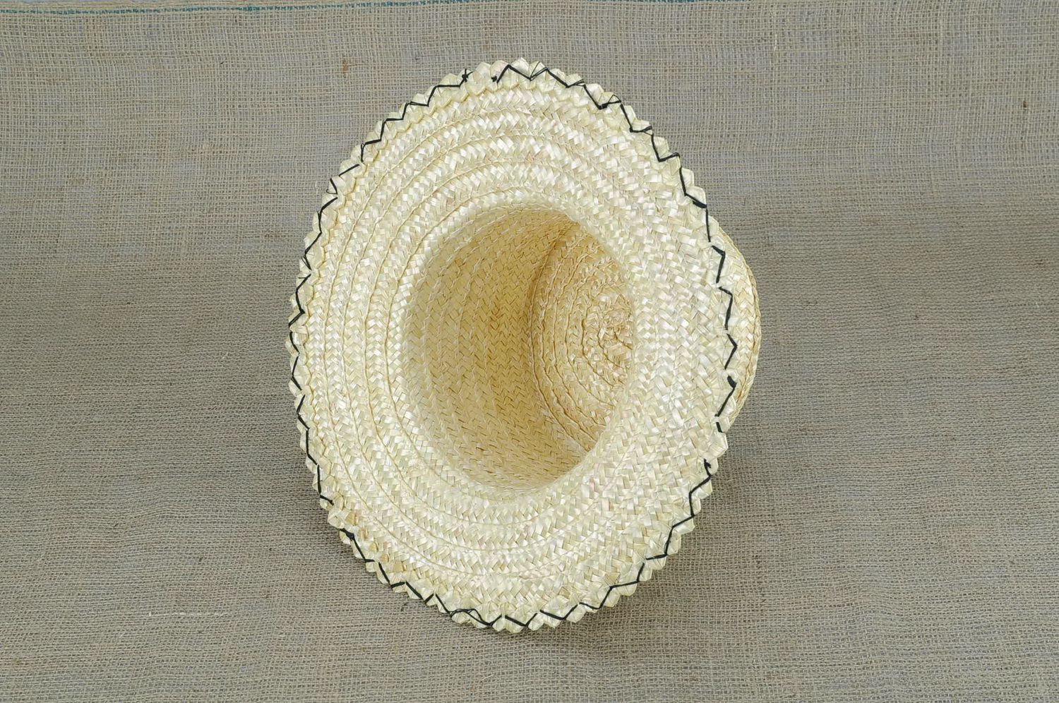 Sombrero de copa de paja De Gogol foto 3