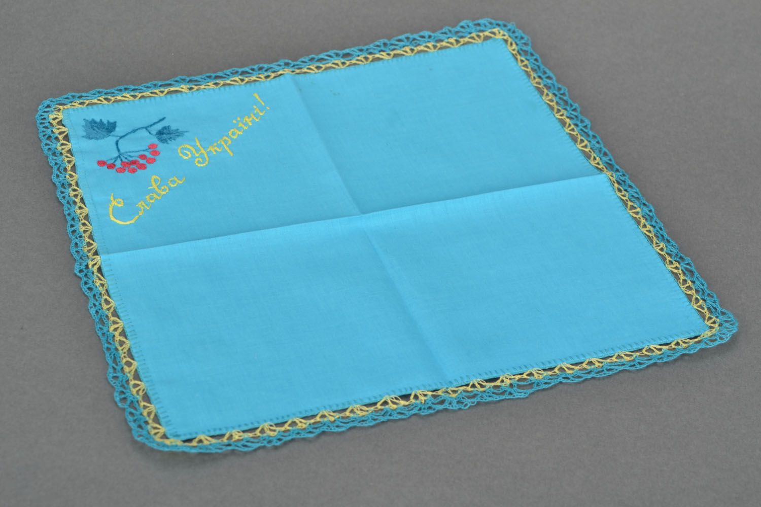 Blue handkerchief photo 2