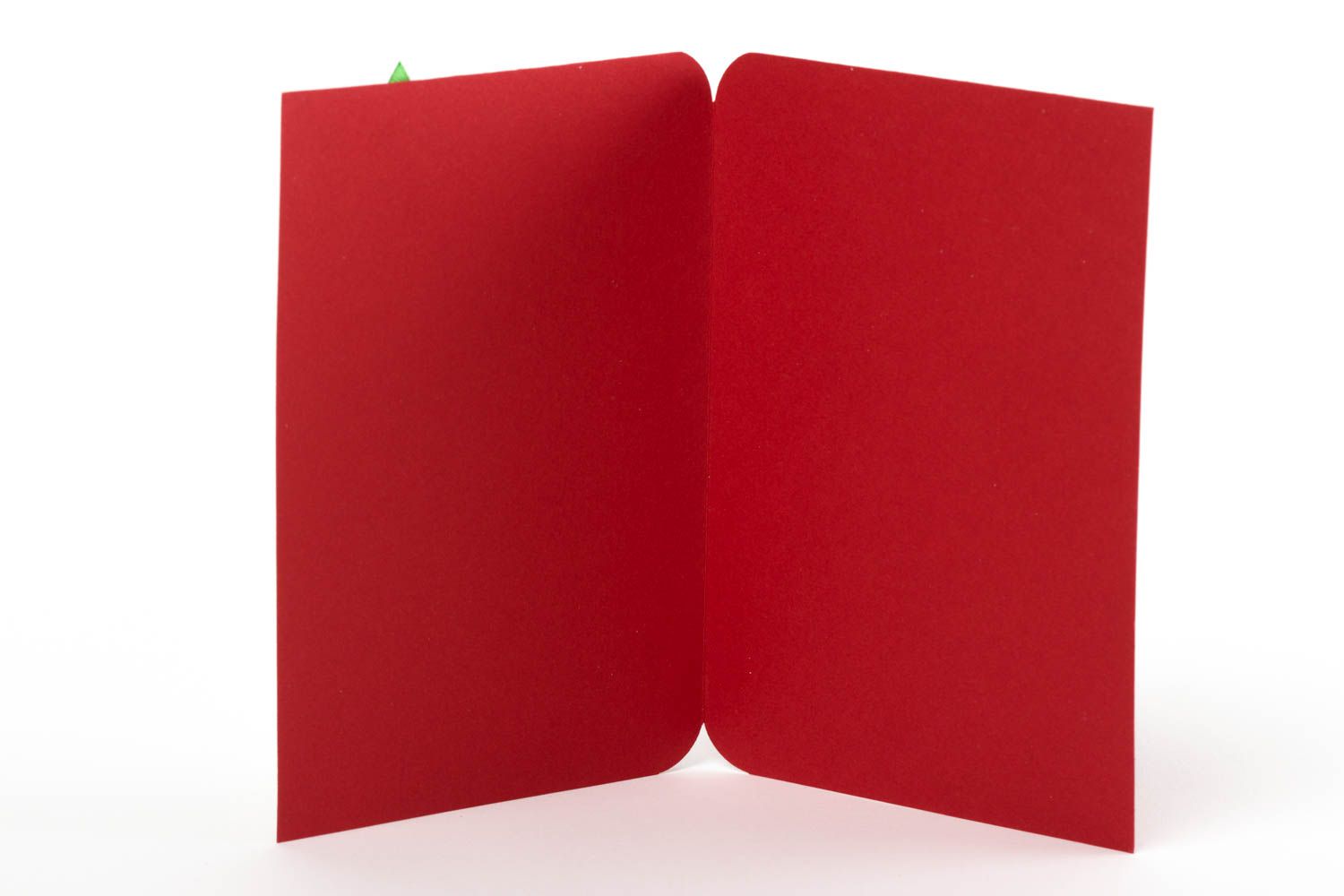 Carte de voeux Nouvel An faite main rouge-blanc en papier Petit cadeau photo 3
