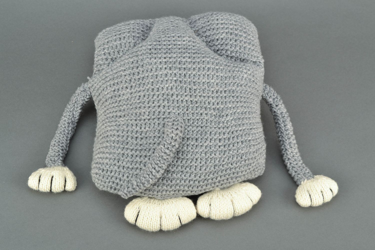 Peluche coussin décorative tricotée au crochet photo 4