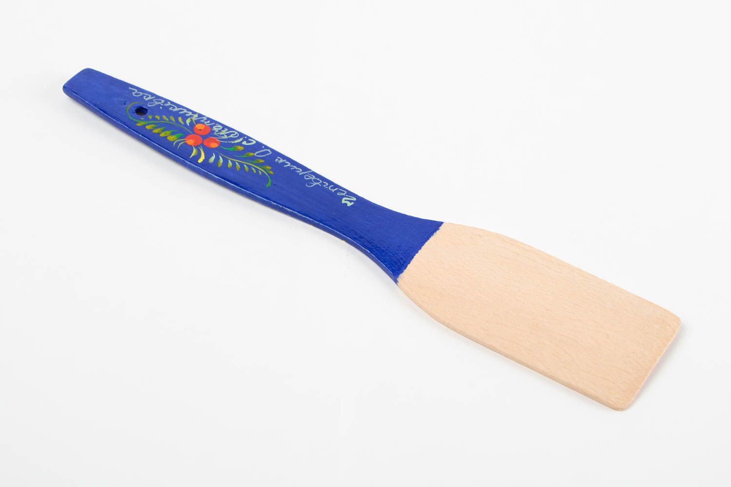 Handmade wooden kitchen accessory painted spatula beautiful unusual spatula photo 5
