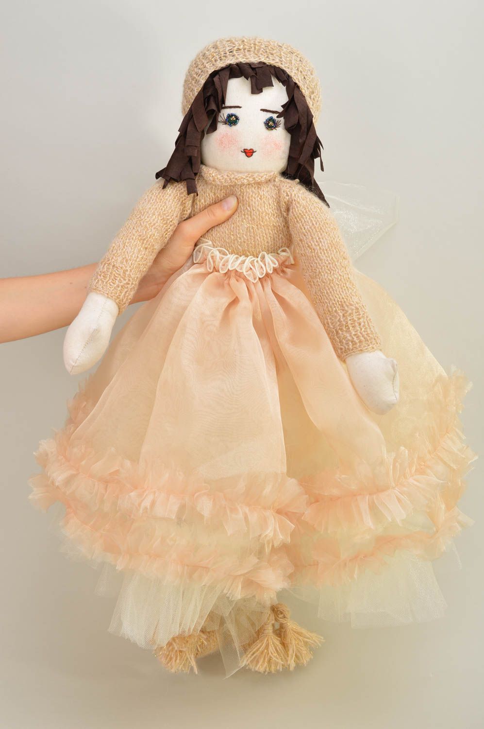 Handmade Puppe aus Stoff Spielzeug Puppe Deko für Zimmer und Kinder Spielzeug foto 5