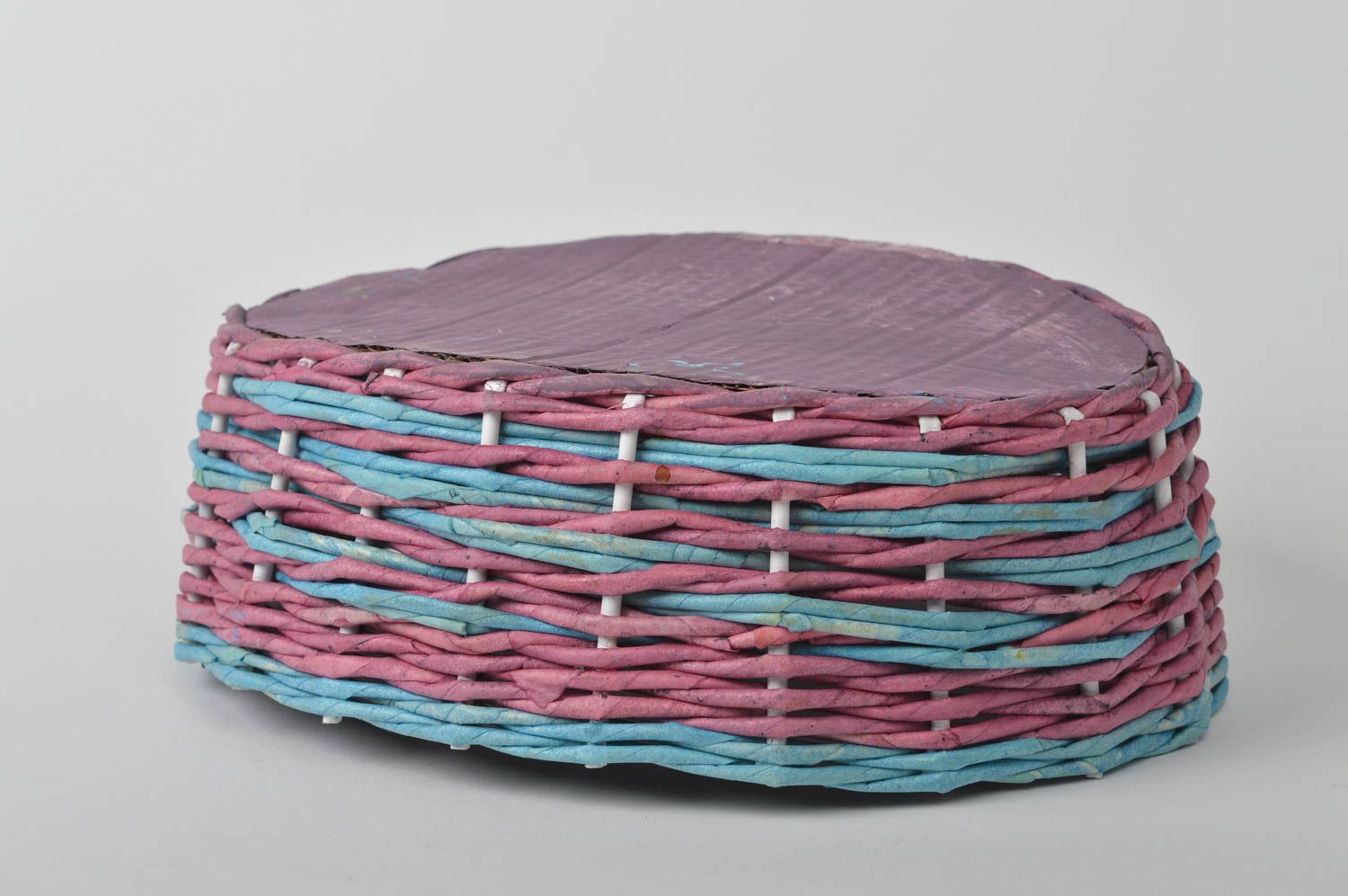 Woven handmade basket stylish decorative basket decoupage ideas cute basket photo 4