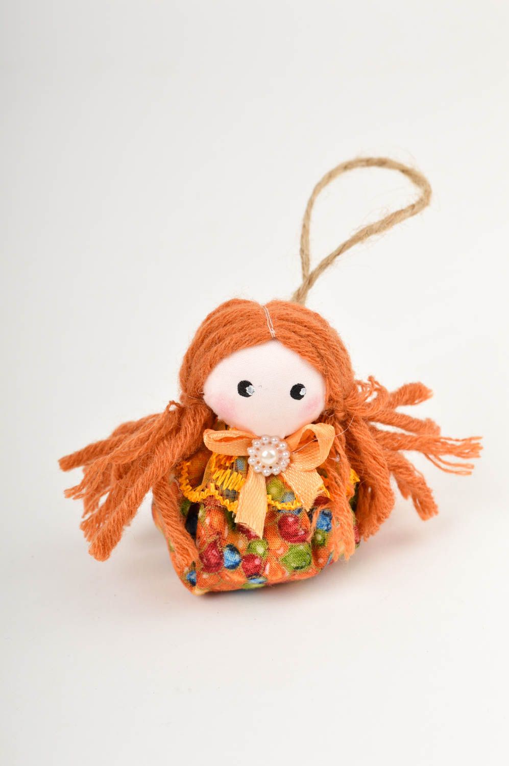 Кукла для интерьера ручной работы текстильная игрушка с лавандой мягкая игрушка фото 4