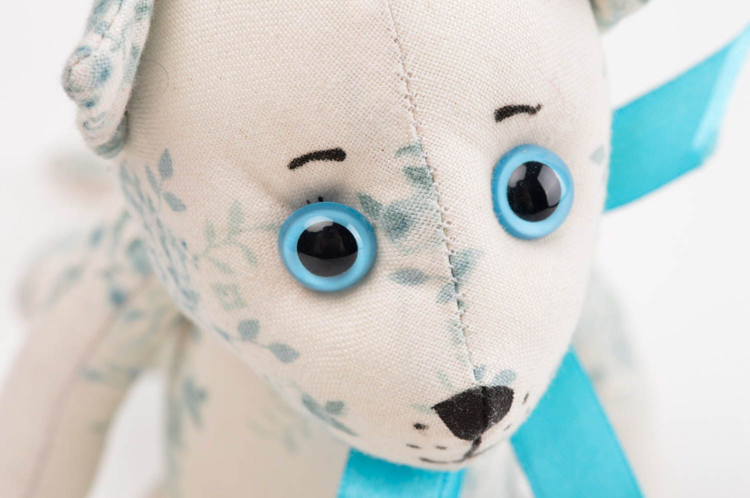 Muñeco de trapo hecho a mano juguete de tela de algodón decoración de dormitorio foto 4