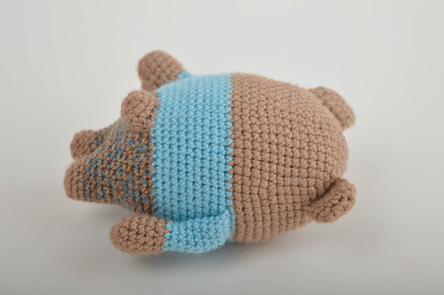 Jouet ours Peluche faite main tricotée en fils acryliques Cadeau pour enfant photo 3