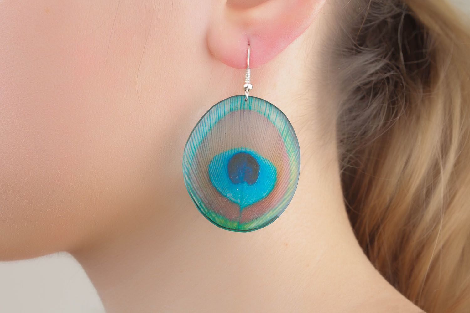 Earrings with photoprint photo 1
