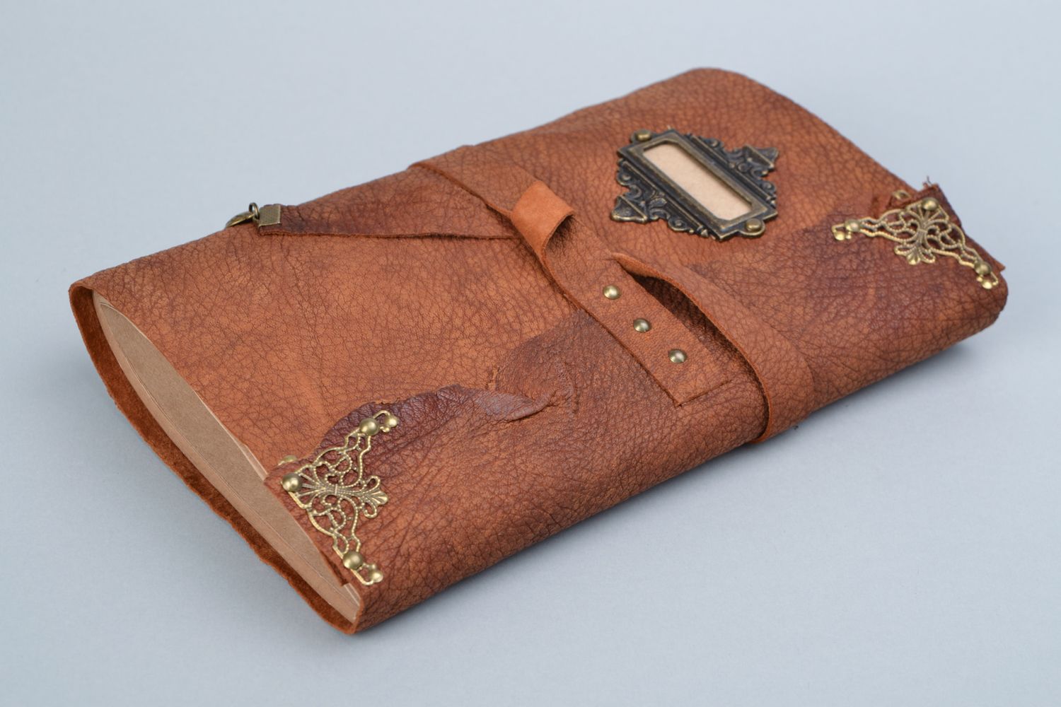 Notebook with leather cover photo 1