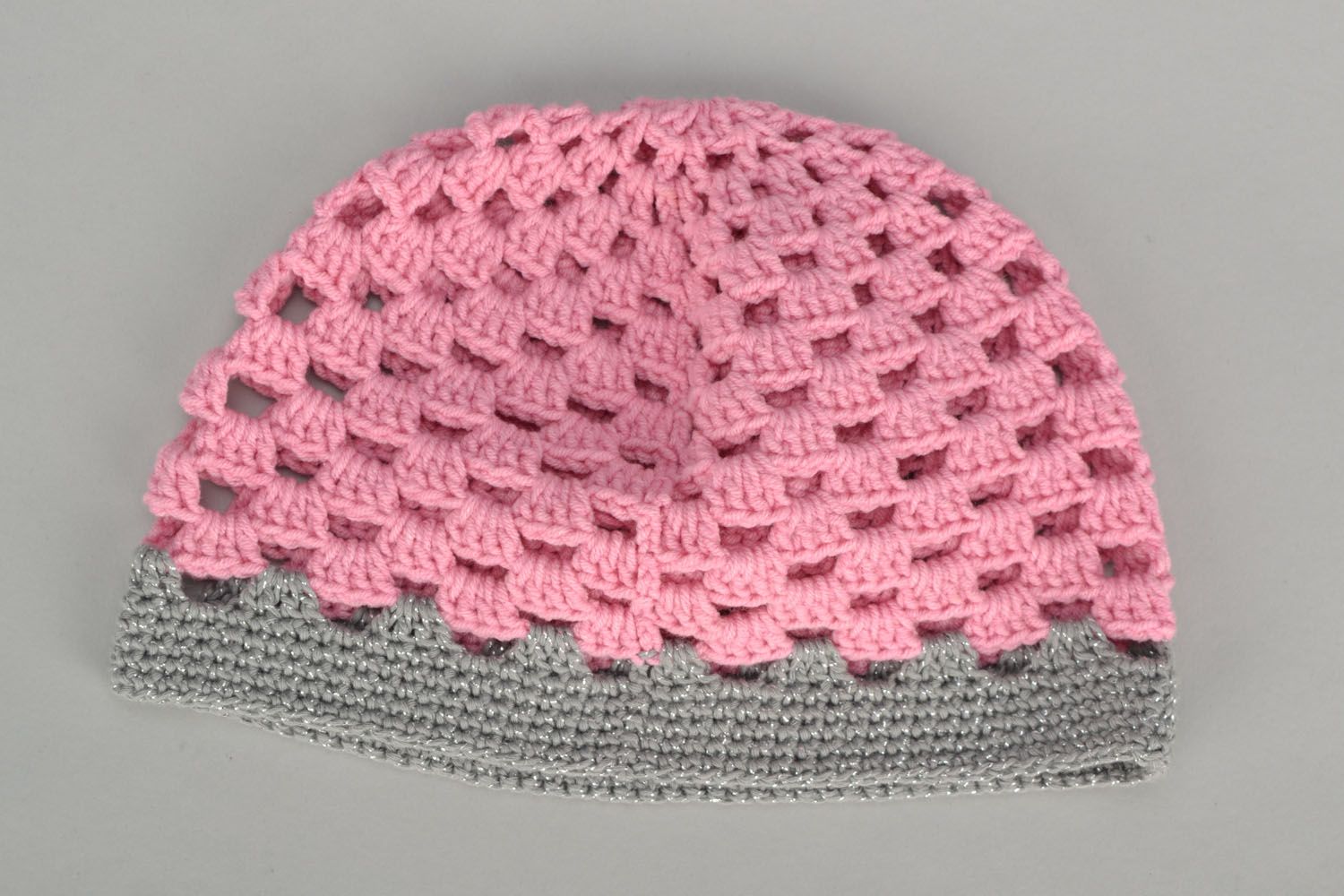 Cappello a maglia di lana fatto a mano accessorio simpatico da bambini
 foto 4