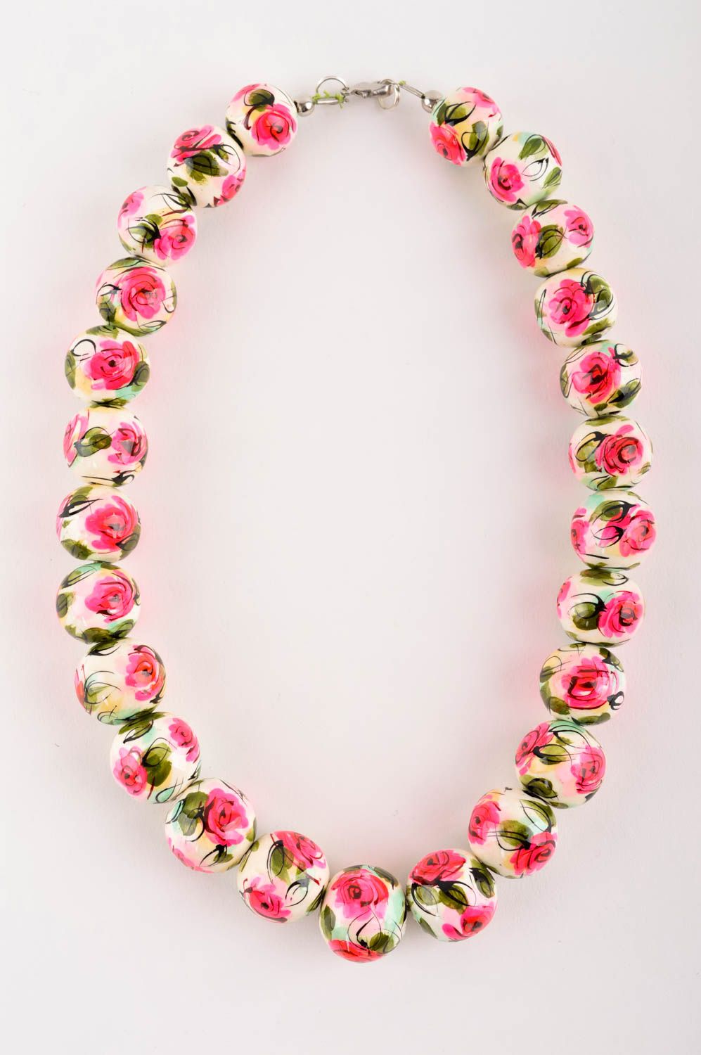 Collier floral Bijou fait main en céramique design romantique Cadeau femme photo 2