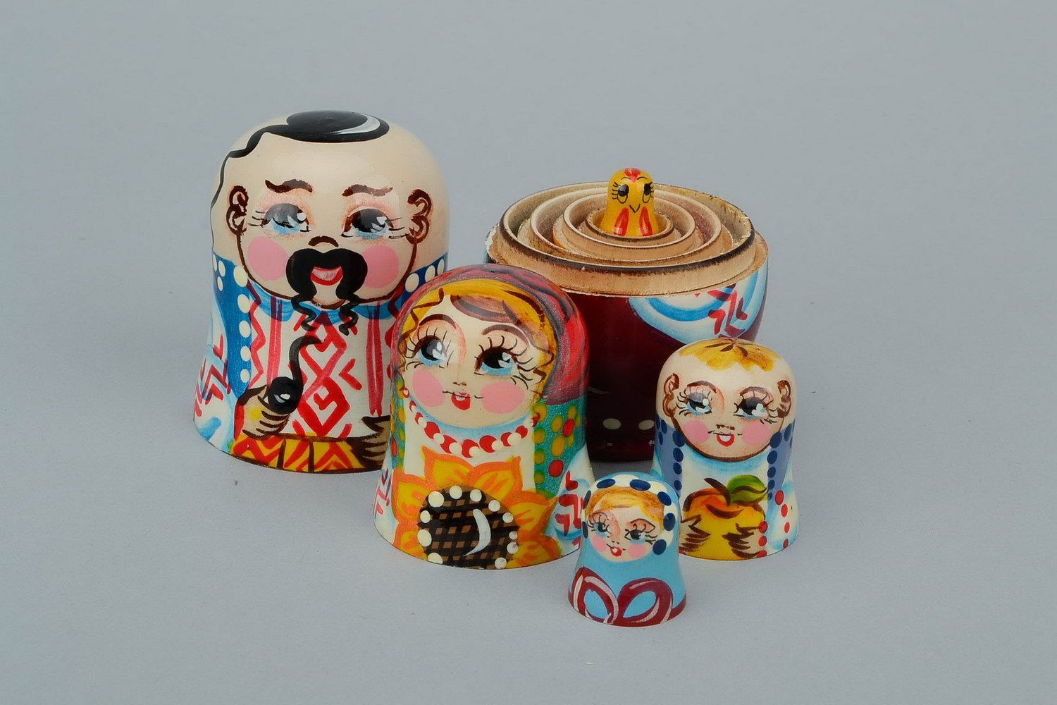 Nesting doll Cossack with tobacco pipe photo 6