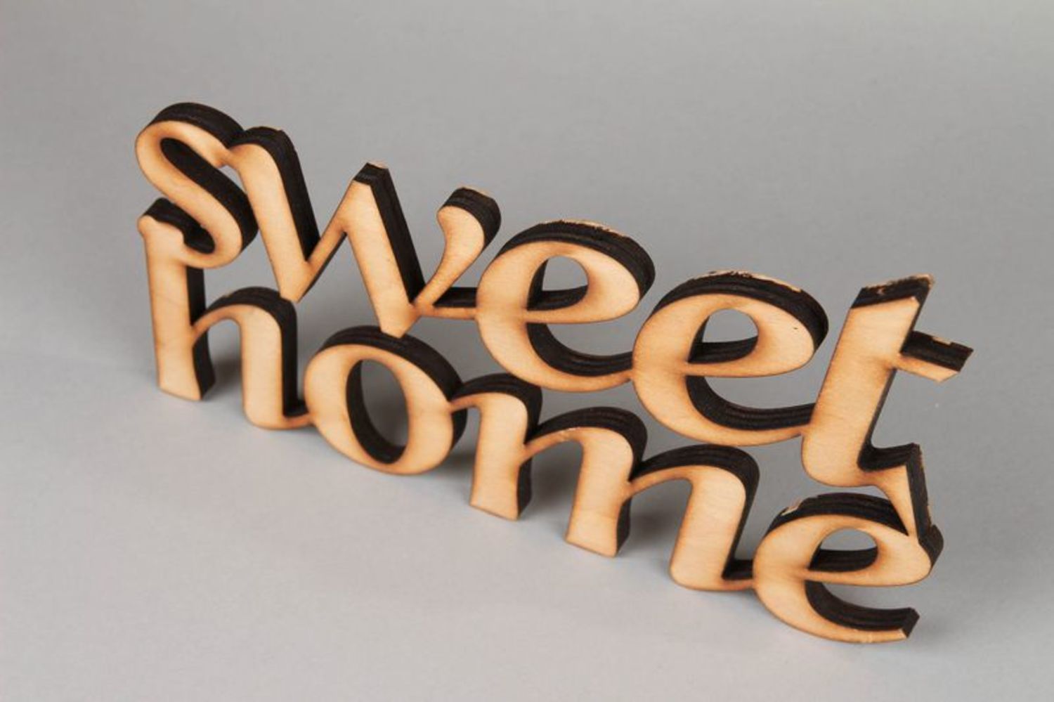 Chipboard lettering SWEET HOME photo 3