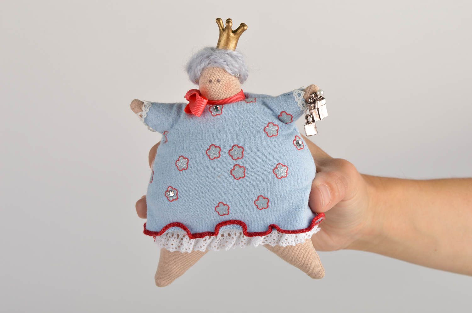 Кукла ручной работы кукла из ткани мягкая кукла Маленькая принцесса красивая фото 5
