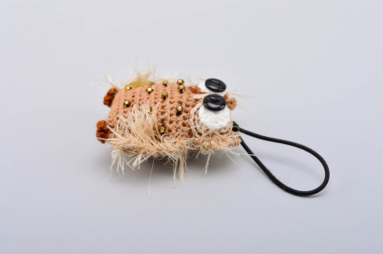Handmade crocheted keychain soft toy present for friend handmade stuffed toy photo 5