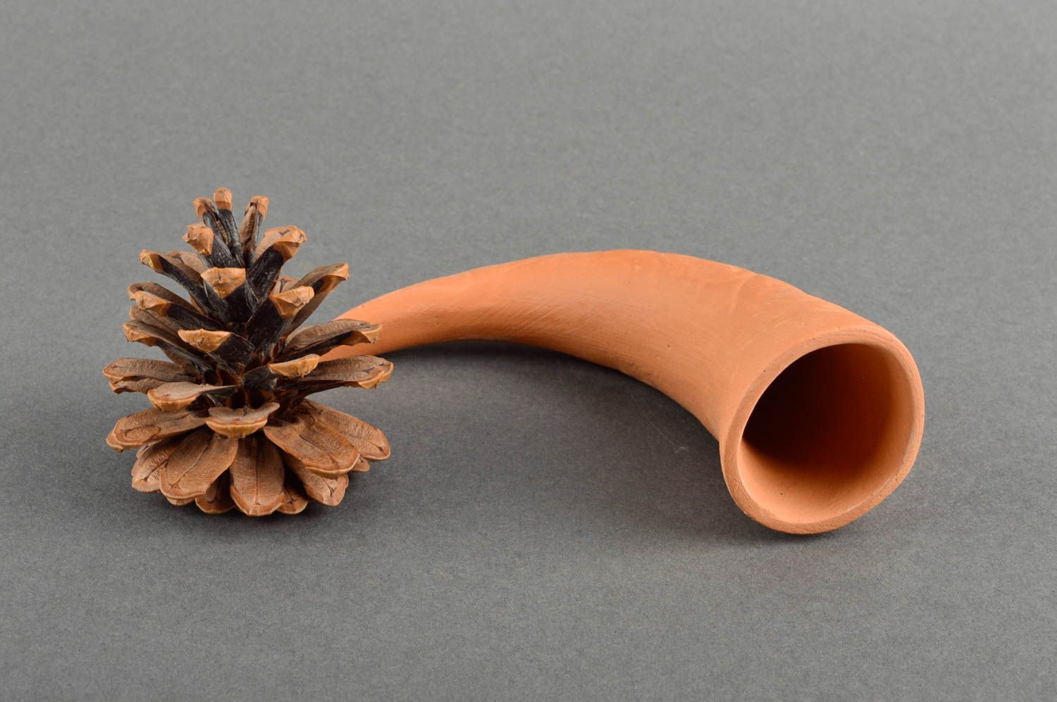 Trink Horn Keramik Behälter Geschenk für Männer Trink Becher 100 ml handmade foto 1