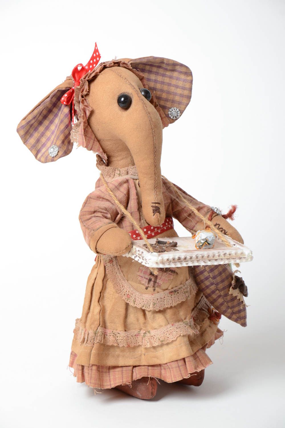 Muñeca de trapo hecha a mano original estilosa bonita aromatizada decorativa foto 2