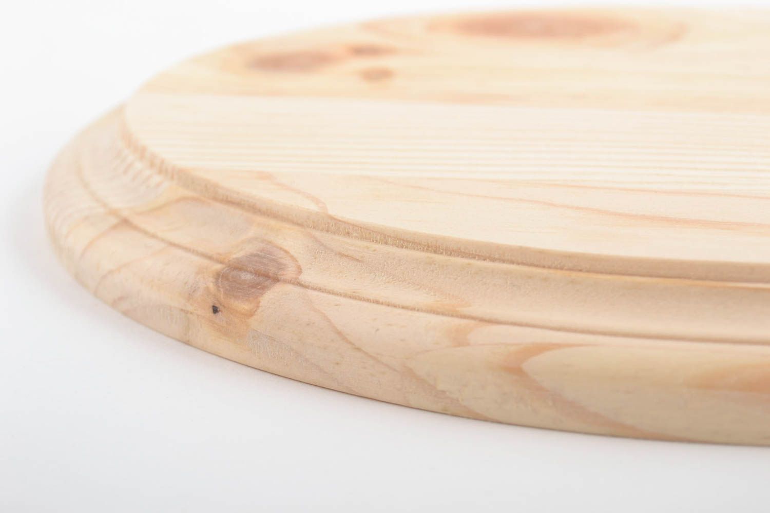 Plaque ovale en bois brut clair de pin faite main à décorer et peindre photo 4