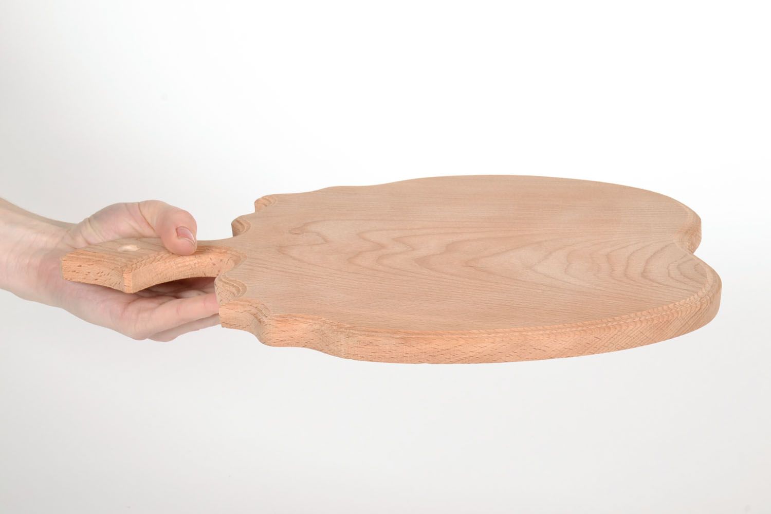 Planche à découper en bois faite main Pomme photo 5