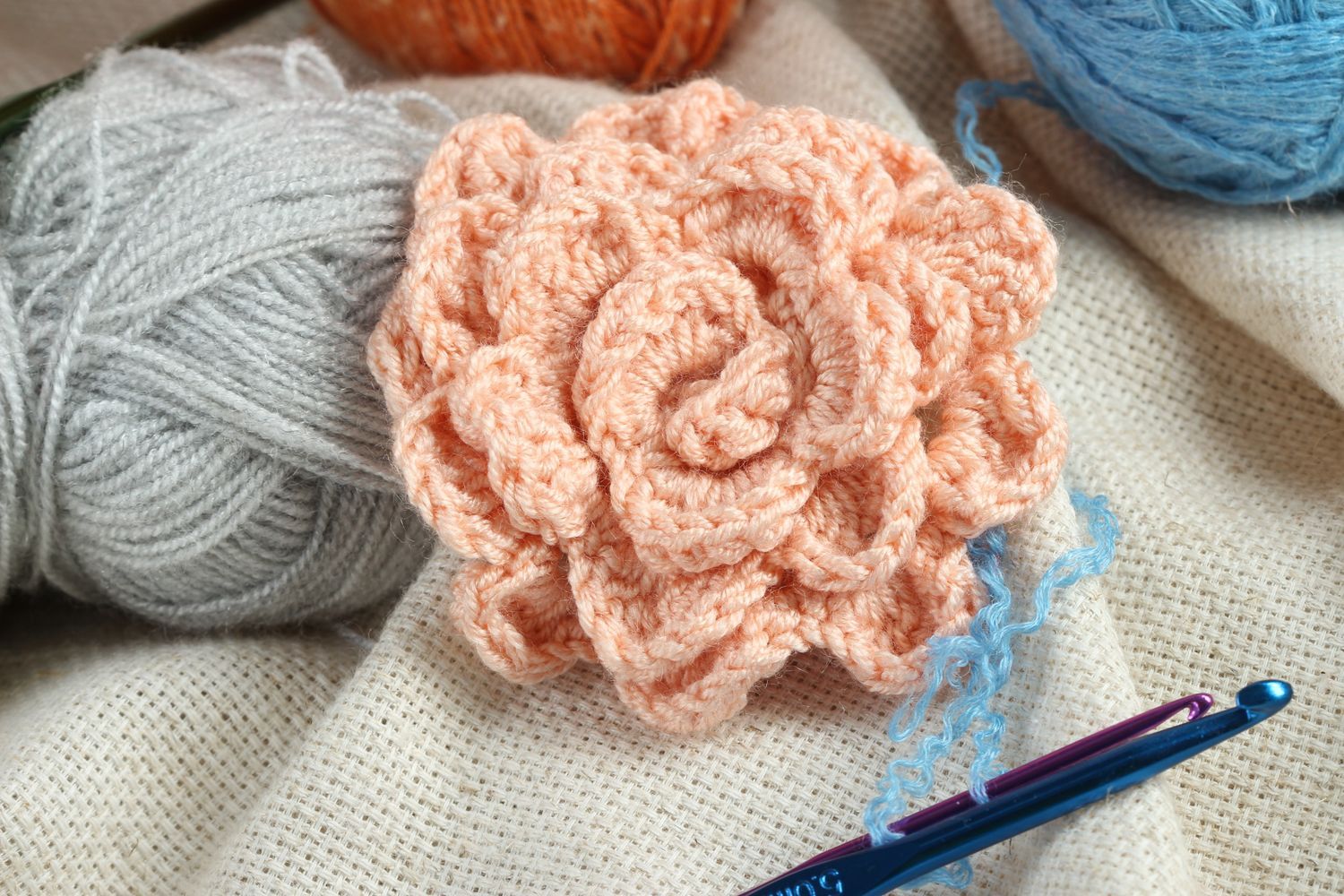 Handmade jewelry supplies crocheted flower crochet ideas decorative flowers  photo 1