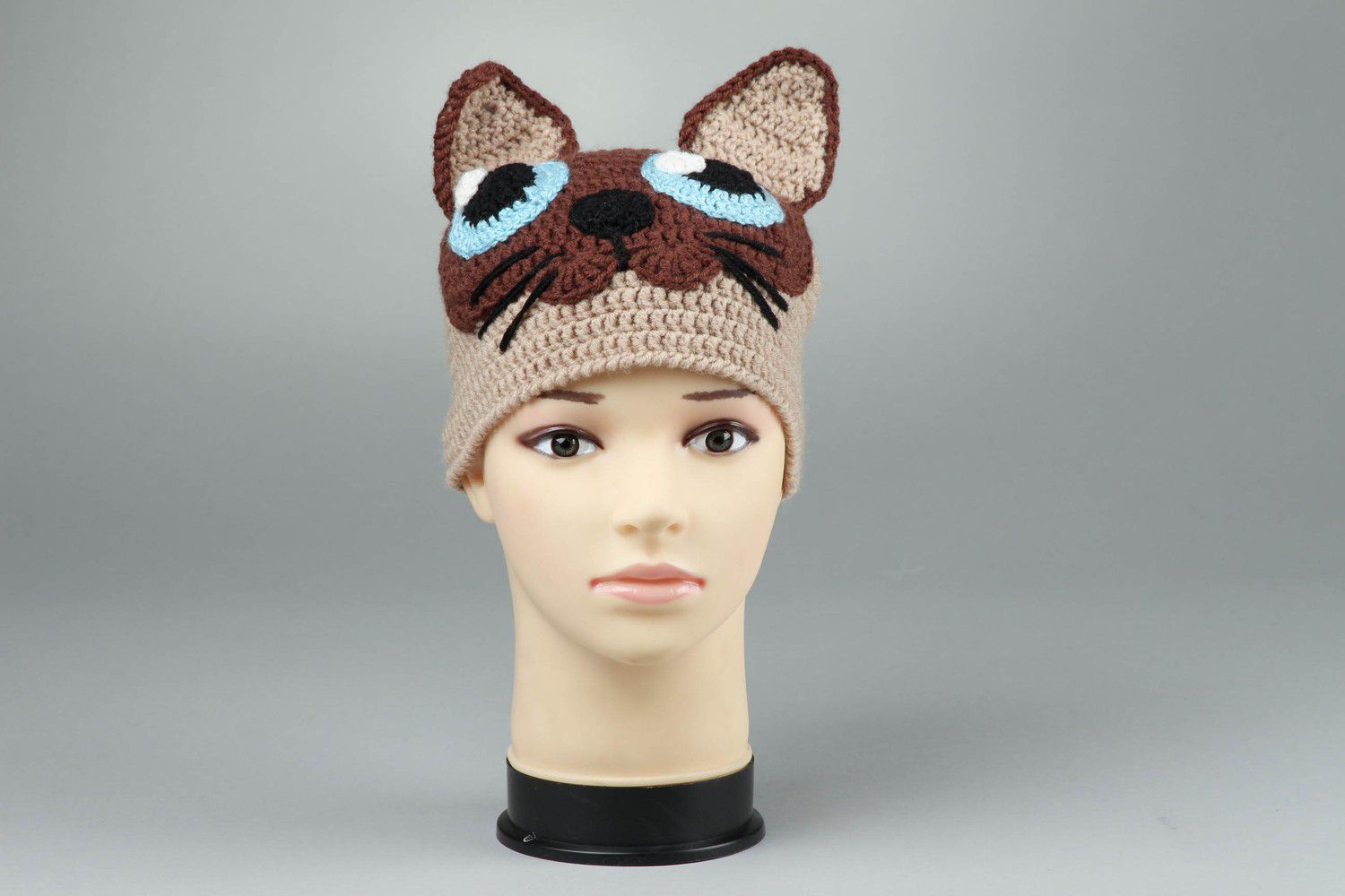 Crochet hat Happy Cat photo 2