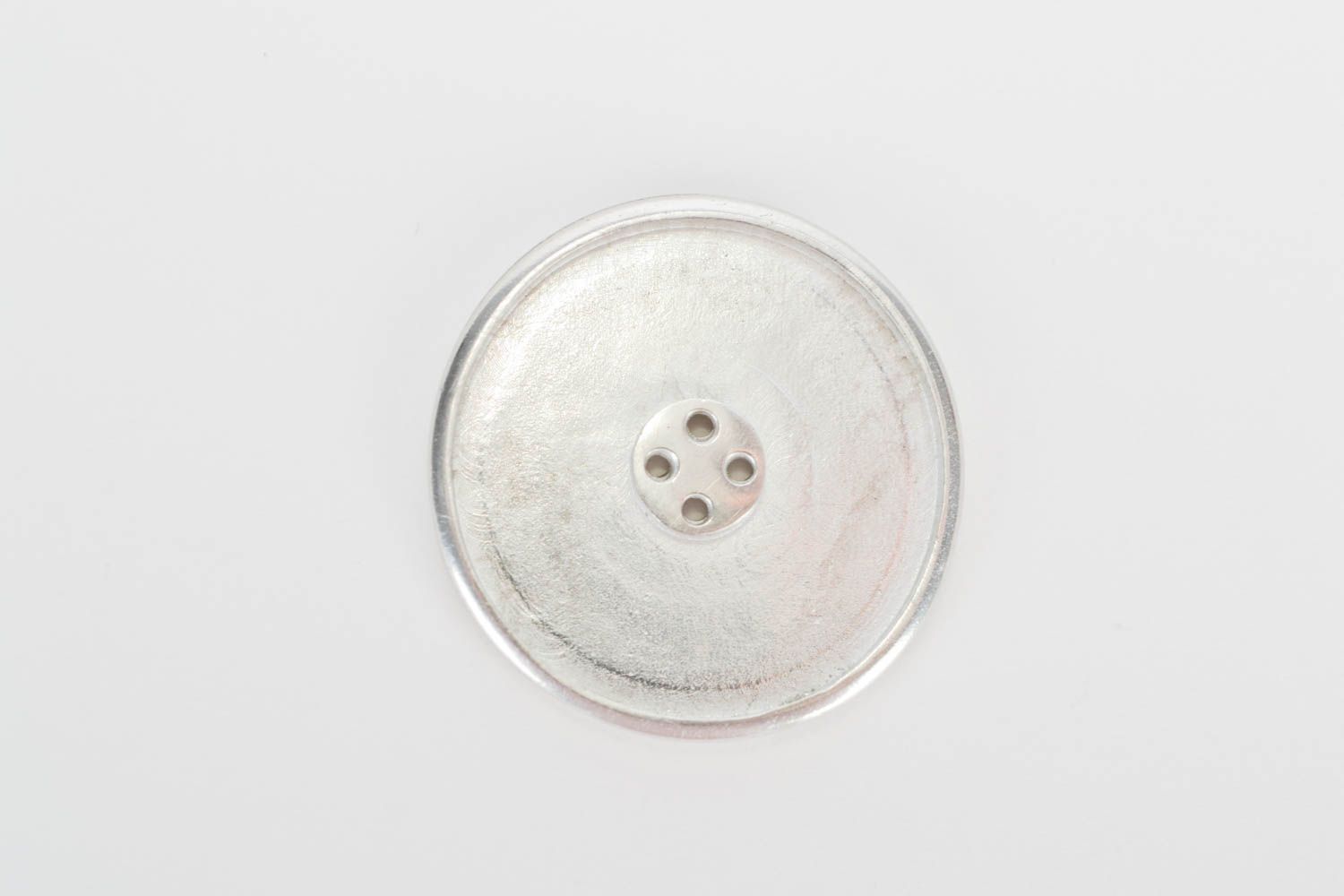 Handmade blank for button creation round metal small sewing accessories photo 1