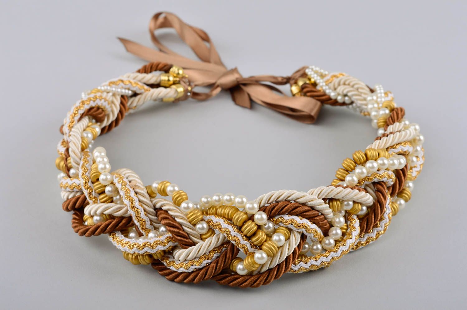 Designer lovely necklace unusual accessory for girls handmade stylish jewelry photo 2