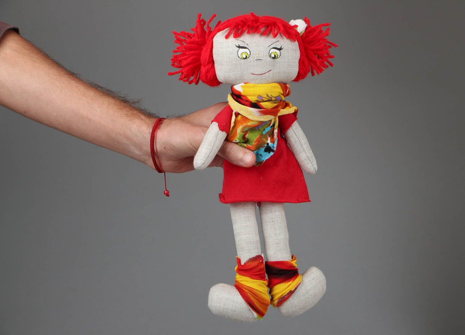 Текстильная кукла ручной работы фото 3