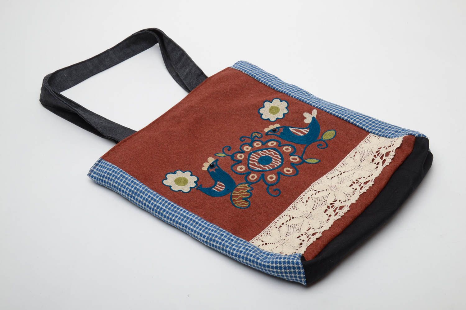 Women's fabric bag with embroidery photo 2