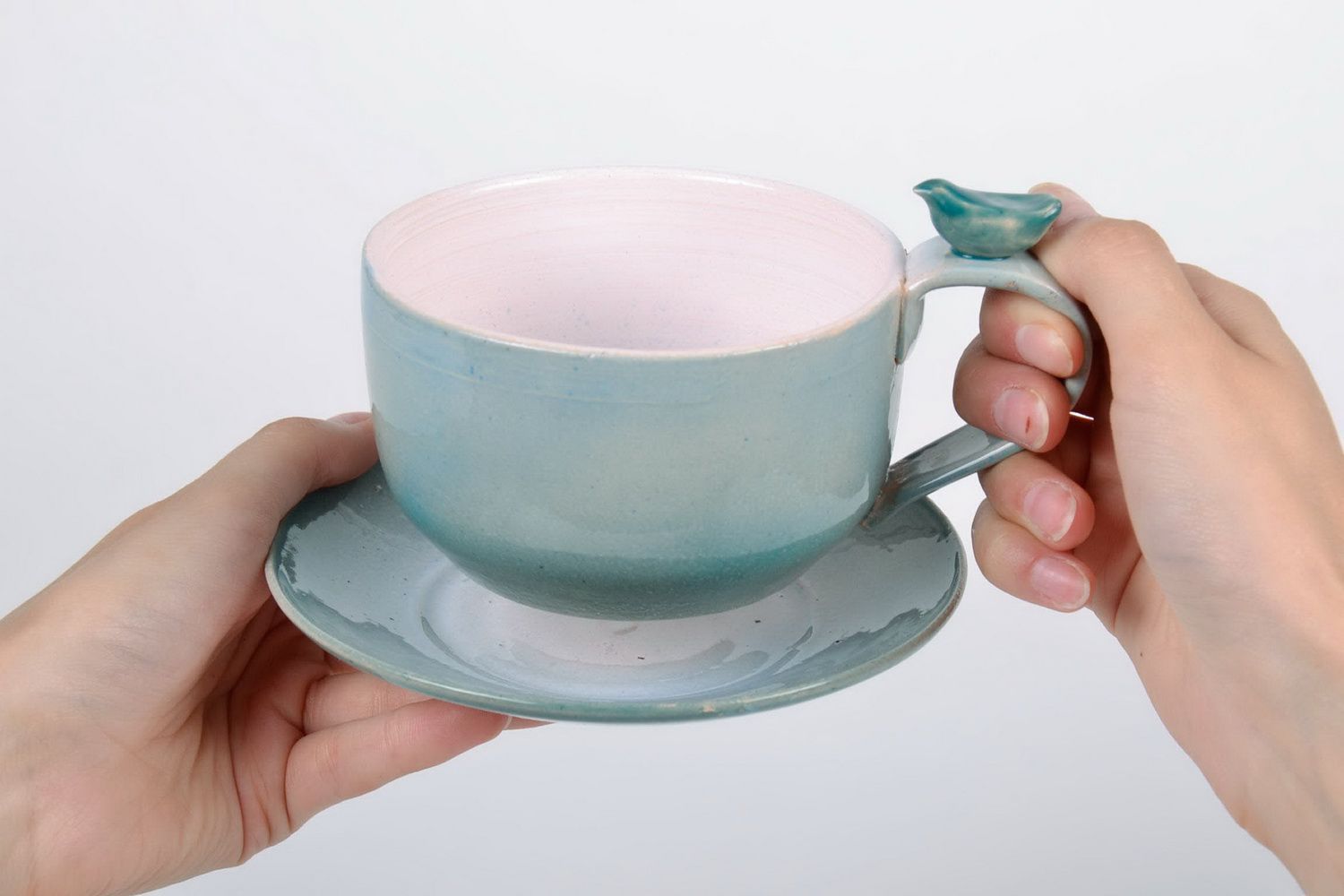 Service à thé en céramique fait main photo 5