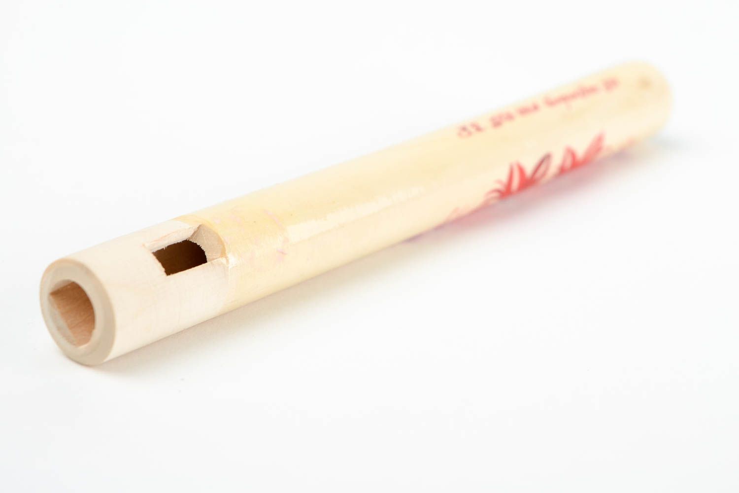 Духовой инструмент хэндмейд народный инструмент с рисунком деревянная дудочка фото 5