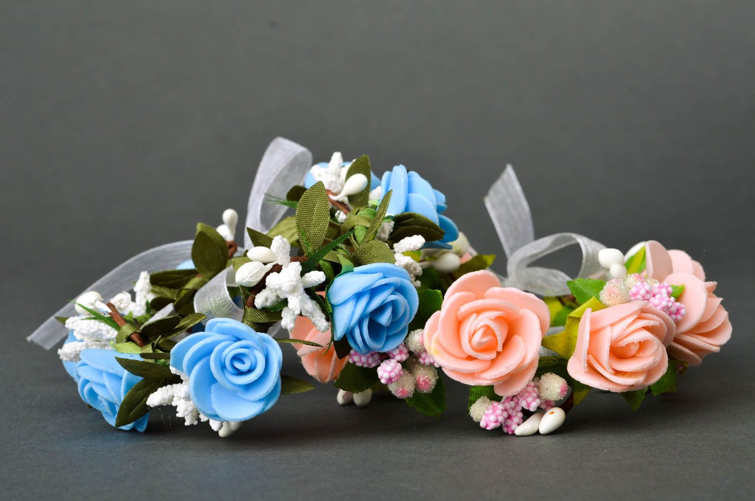 Pulseras hechas a mano con flores accesorios de moda bisutería de mujer foto 4