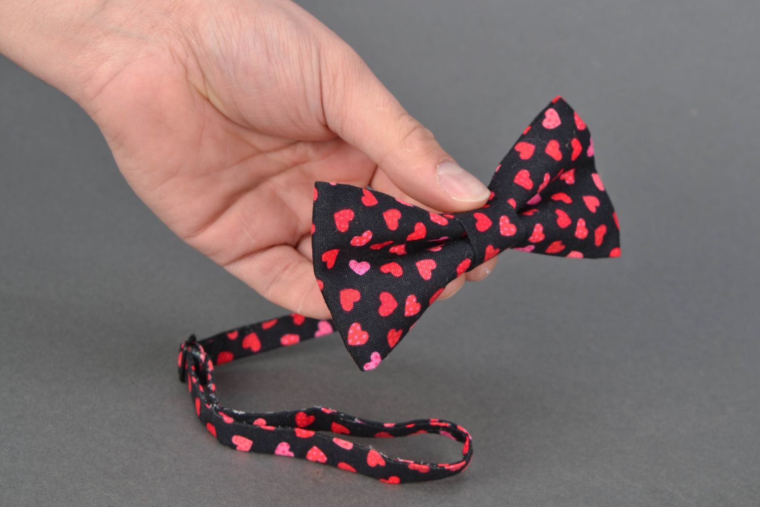 Bow tie with funny print for girl photo 2