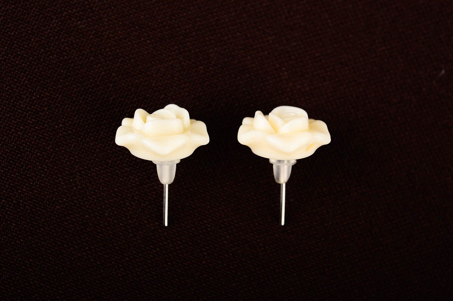 Handmade tender feminine earrings unusual plastic earrings stylish jewelry photo 3