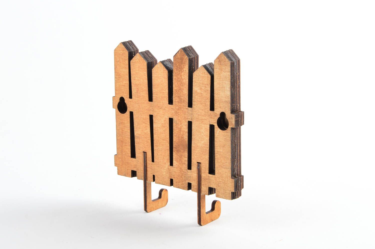 Handmade designer key holder unusual wooden accessory interior decor ideas photo 1