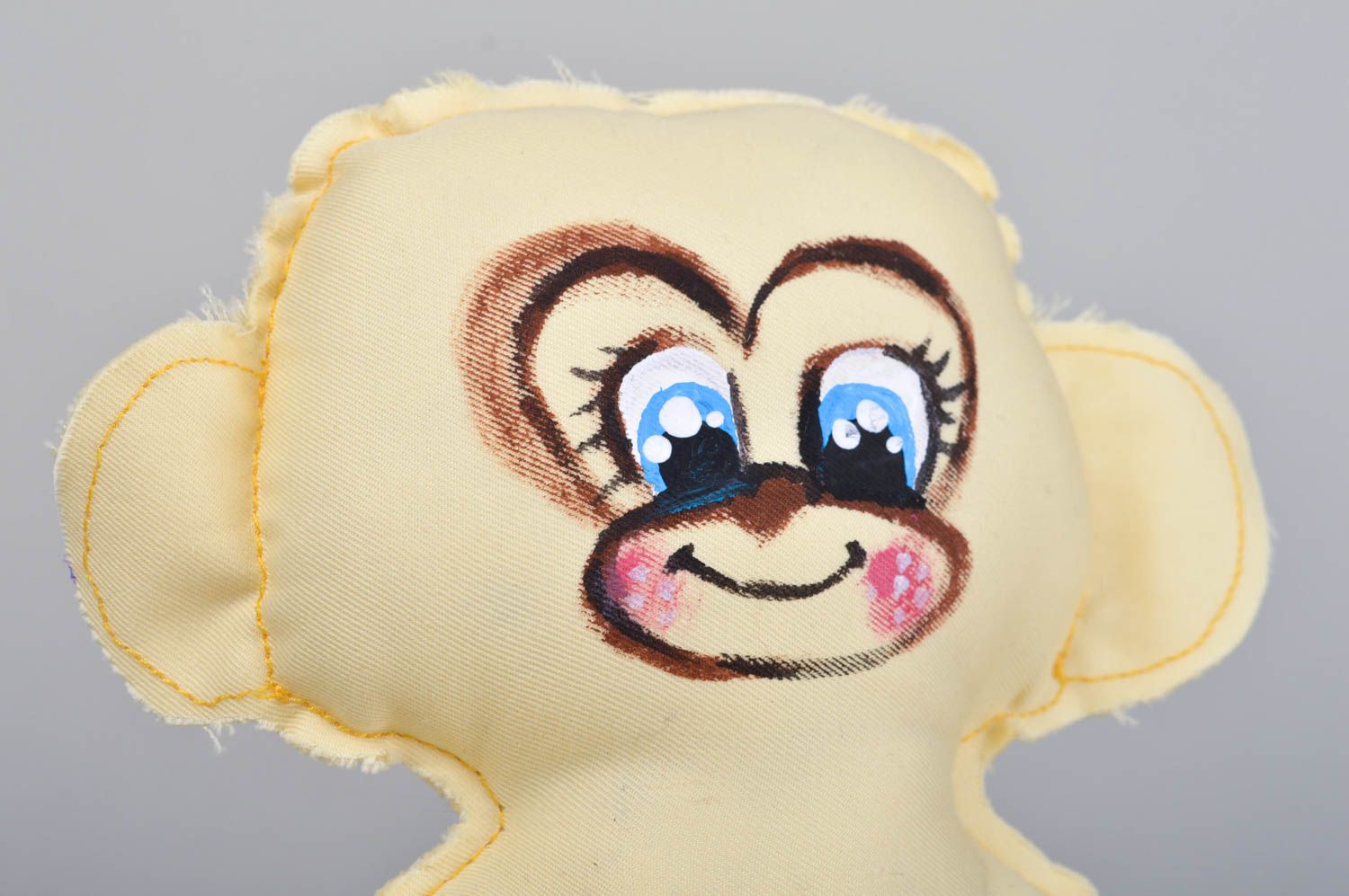 Juguetes artesanales muñecos de peluche regalo original Pareja de monos foto 2