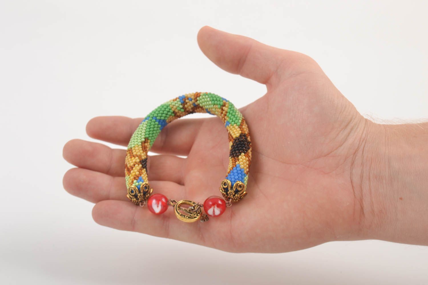 Pulsera de abalorios multicolor artesanal accesorio para mujer regalo original foto 5