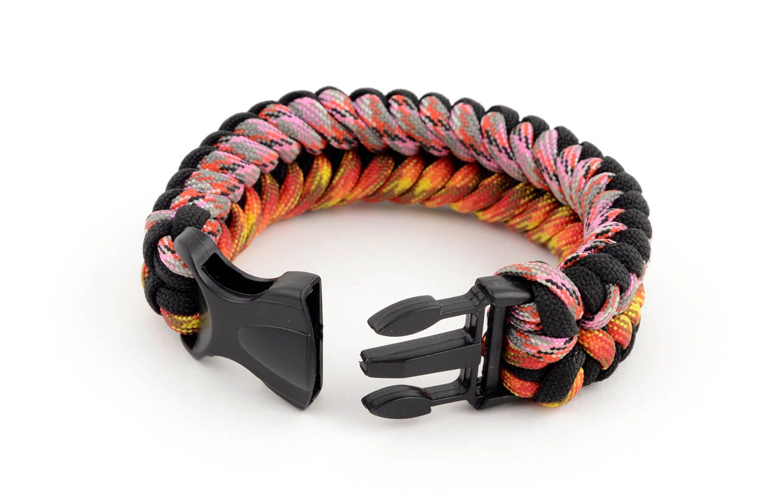 Paracord survival bracelet string bracelet hiking equipment travel supplies photo 3