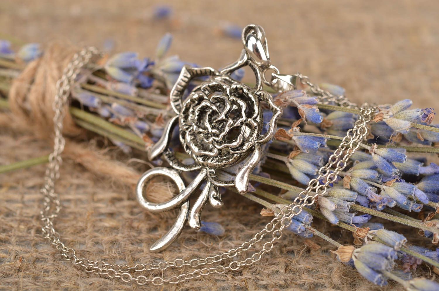 Unusual handmade metal neck pendant designer pendant for women gifts for her photo 1